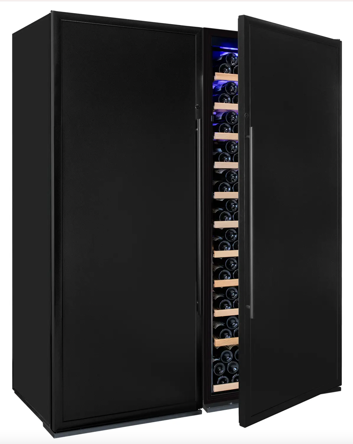 Allavino Vite Series 554 Bottle Tall Dual Zone Side-by-Side Wine Refrigerators with Stainless Steel Doors