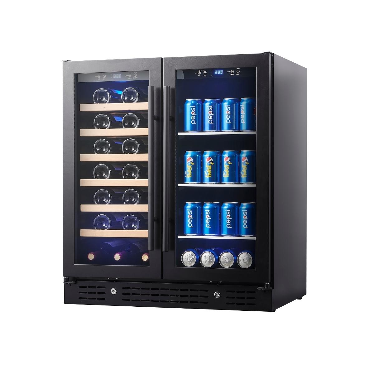 34 Inch Double Door Wine and Beer Cooler