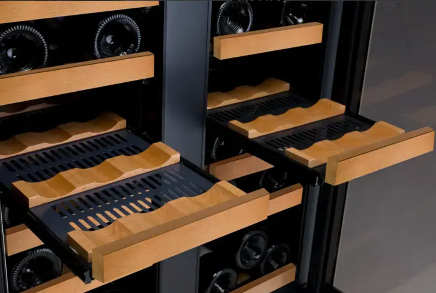 Allavino Reserva Series 36 Bottle Dual Zone Wine Refrigerator with Stainless Steel French Doors