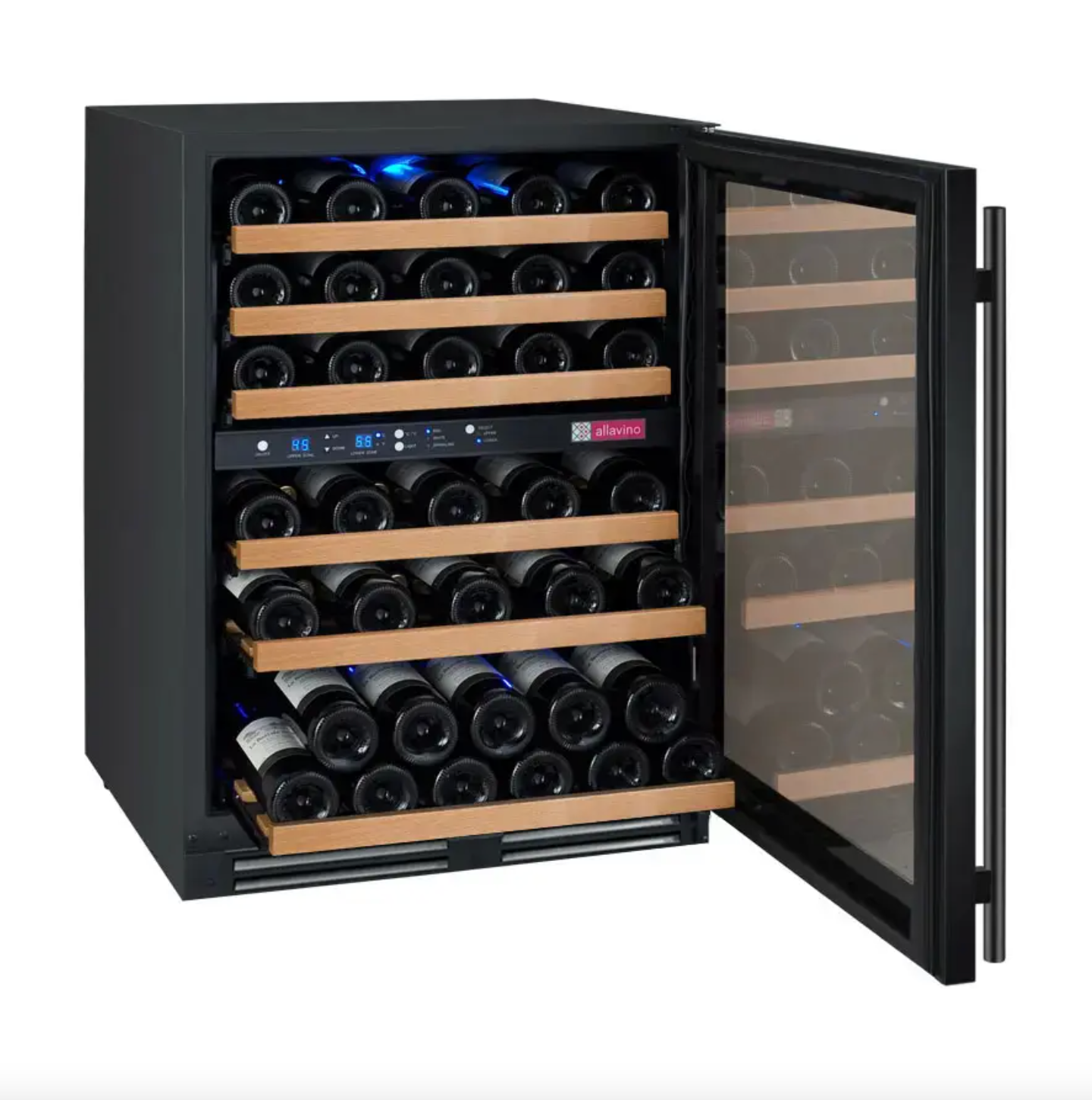 Allavino FlexCount Series 56 Bottle Dual Zone Built-In Wine Refrigerator- Right Hinge
