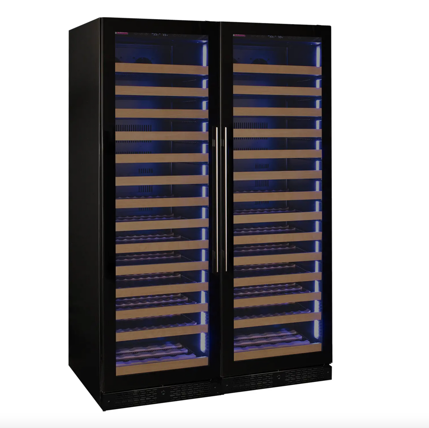 Allavino Reserva Series 326 Bottle 71" Tall Dual Zone Stainless Steel Side-by-Side Wine Refrigerator