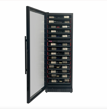 Allavino Reserva Series 67 Bottle Single Zone Shallow Built-in Wine Cooler Refrigerator with Black Glass Door
