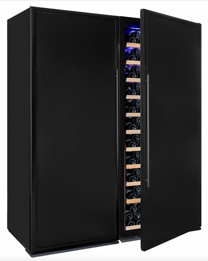 Allavino Vite Series 554 Bottle Tall Dual Zone Side-by-Side Wine Refrigerators with Stainless Steel Doors