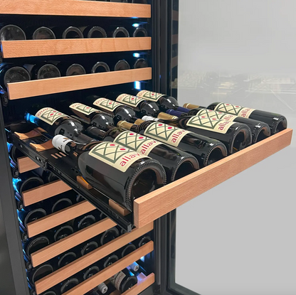 Allavino Reserva Series 326 Bottle 71" Tall Dual Zone Stainless Steel Side-by-Side Wine Refrigerator