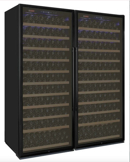 Allavino Vite Series 554 Bottle Tall Dual Zone Side-by-Side Wine Refrigerators with Stainless Steel Doors