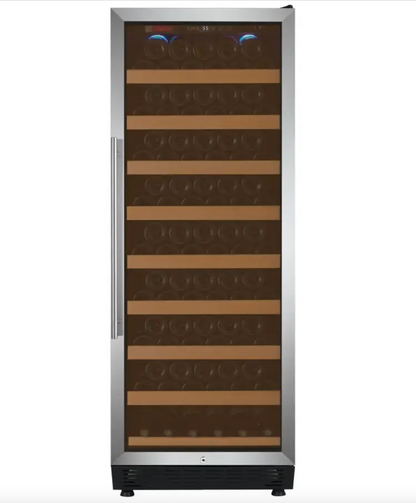 Allavino Vite Series 99 Bottle Single Zone Freestanding Wine Cooler Refrigerator with Black Door