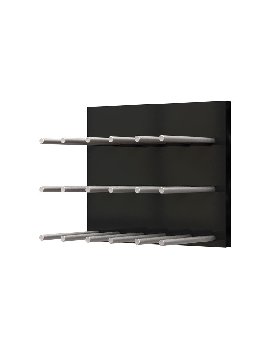 Fusion Panel Wine Rack—Black Acrylic (9 Bottles)