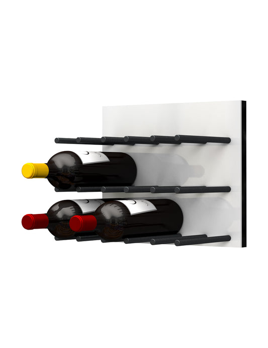 Fusion Panel Wine Rack—White Acrylic (9 Bottles)