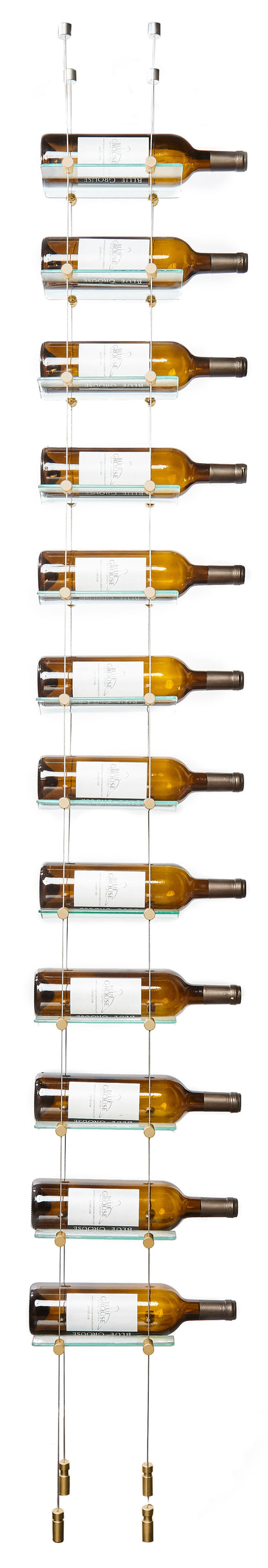 12 Bottle Float Cable Wine Racking Display Kit