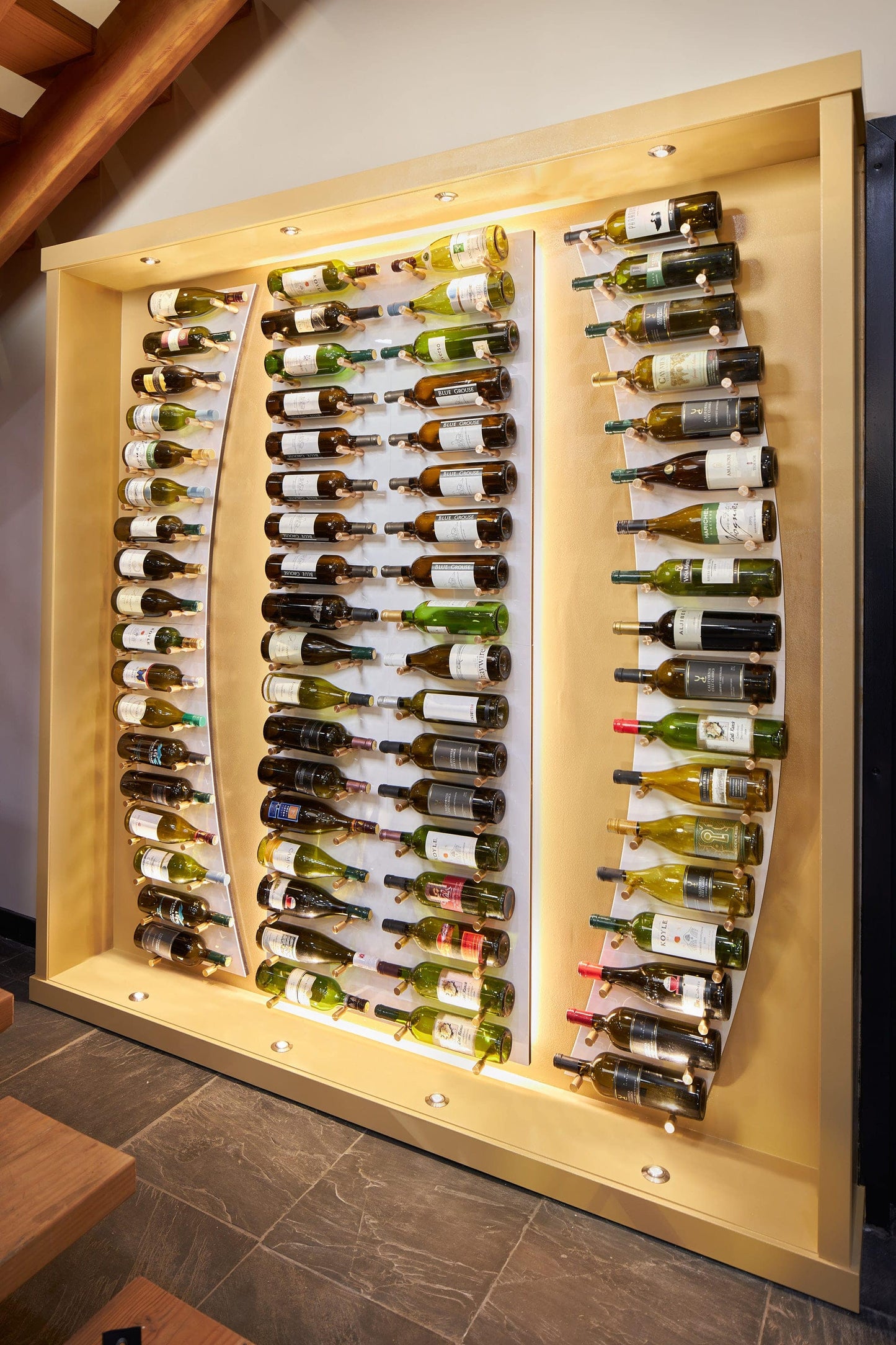 VINdustry Wine Peg & Panel Kit - 6 Foot Tall Curved Double Bottle