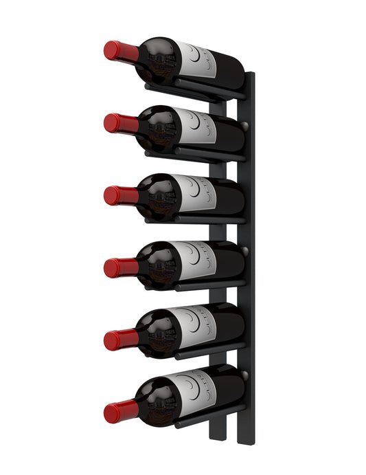 2FT Metal Wine Rack - Straight Wall Rails