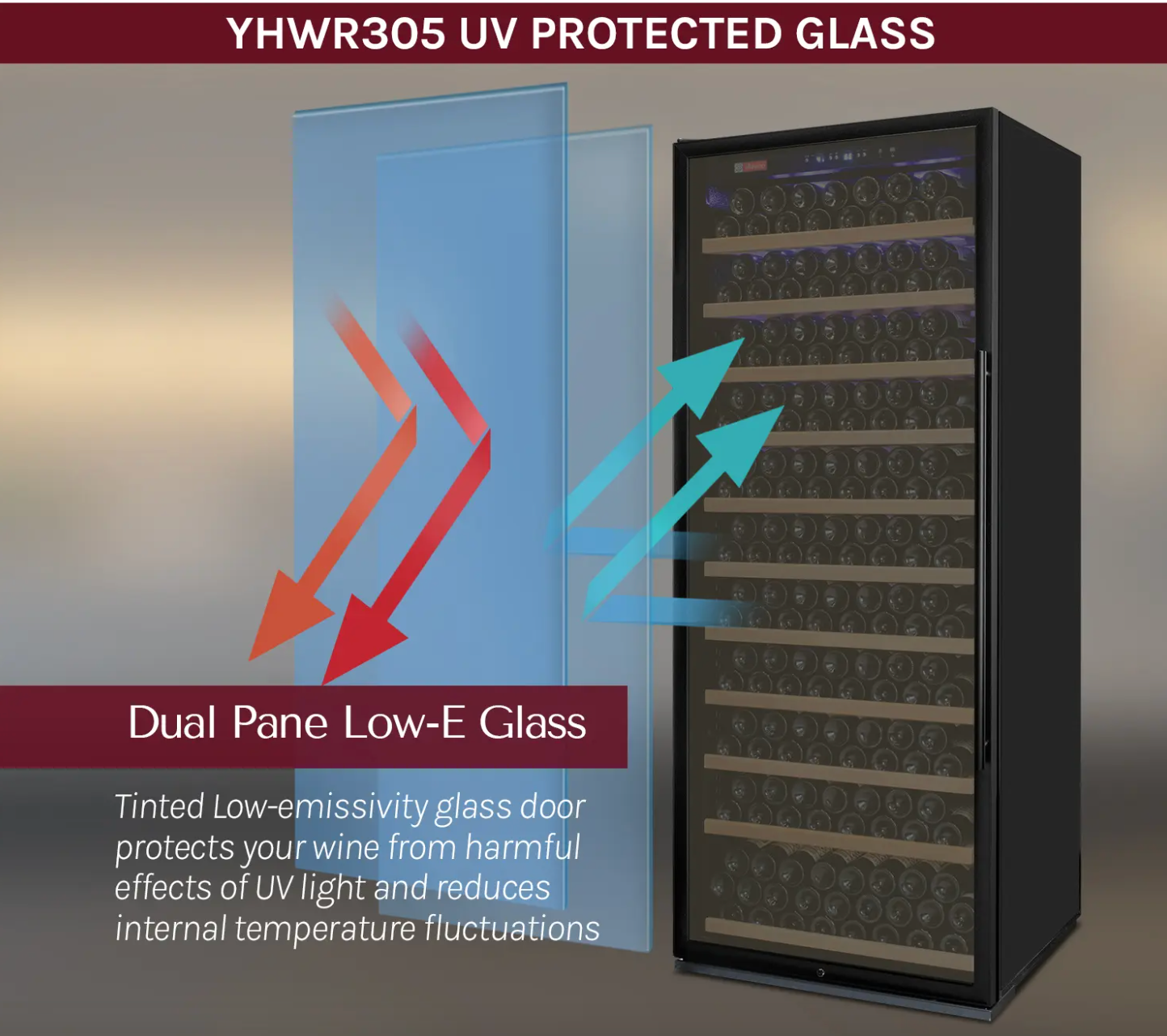 Allavino Vite Series 554 Bottle Tall Dual Zone Side-by-Side Wine Refrigerators with Stainless Steel Doors