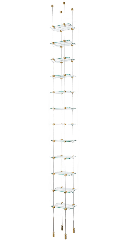 12 Bottle Float Cable Wine Racking Display Kit