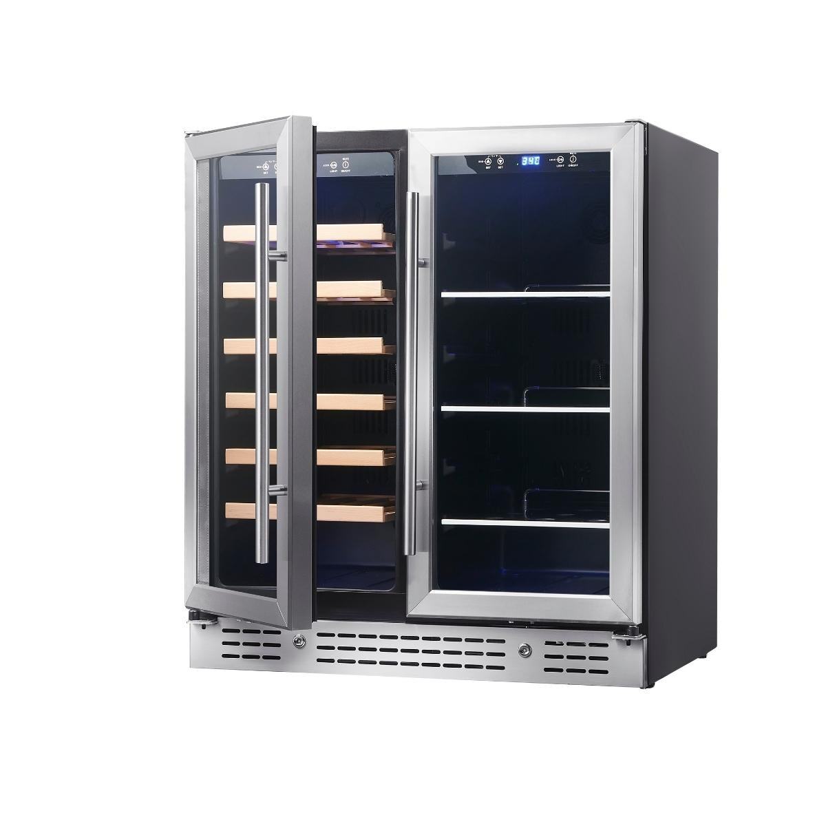 34 Inch Double Door Wine and Beer Cooler