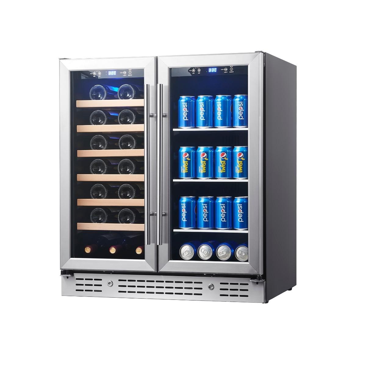 34 Inch Double Door Wine and Beer Cooler