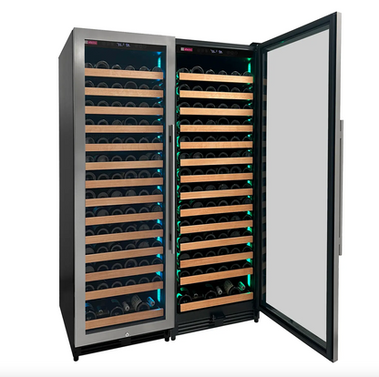 Allavino Reserva Series 326 Bottle 71" Tall Dual Zone Stainless Steel Side-by-Side Wine Refrigerator