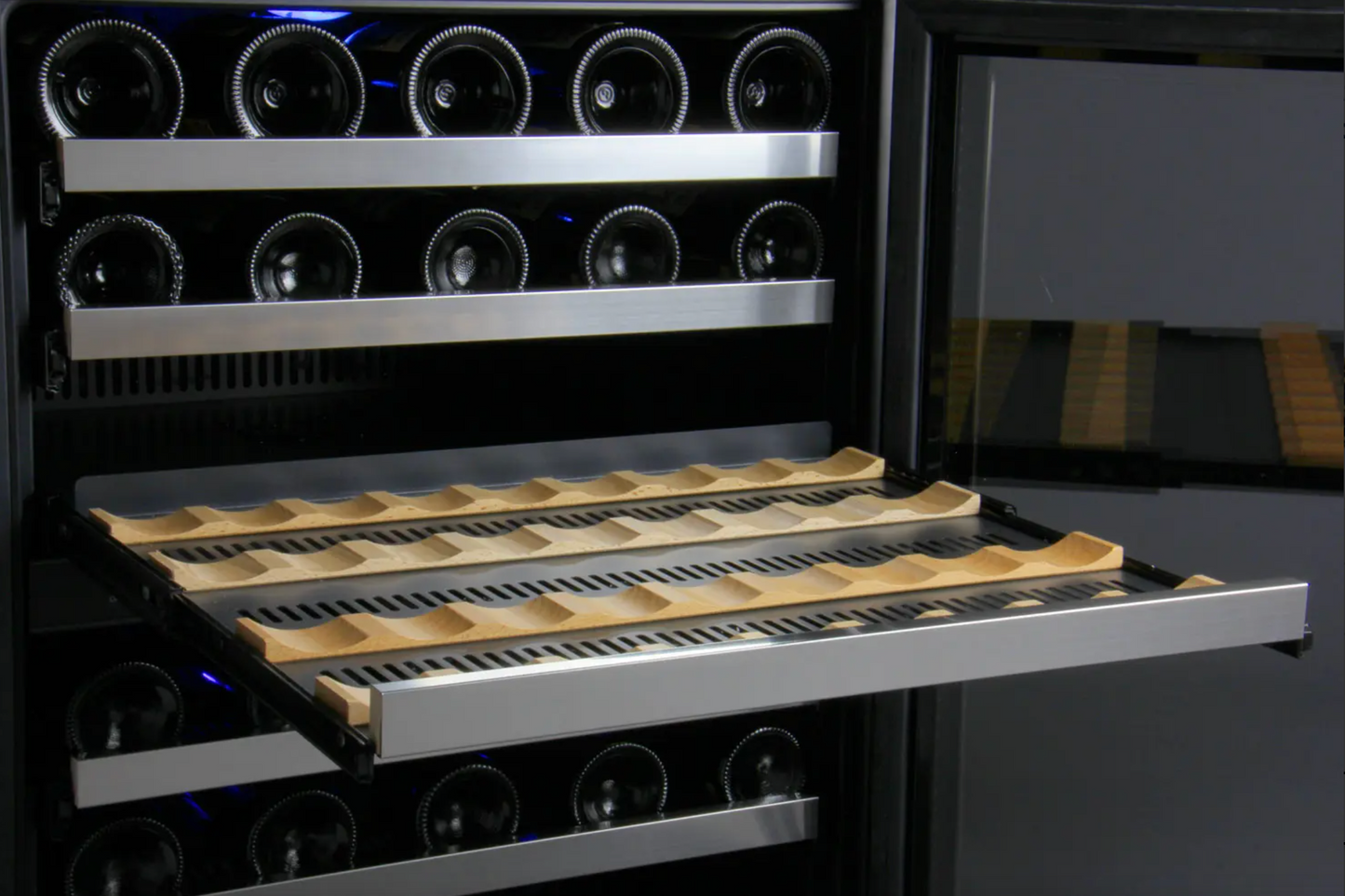 Allavino FlexCount Series 56 Bottle Dual Zone Built-In Wine Refrigerator- Right Hinge