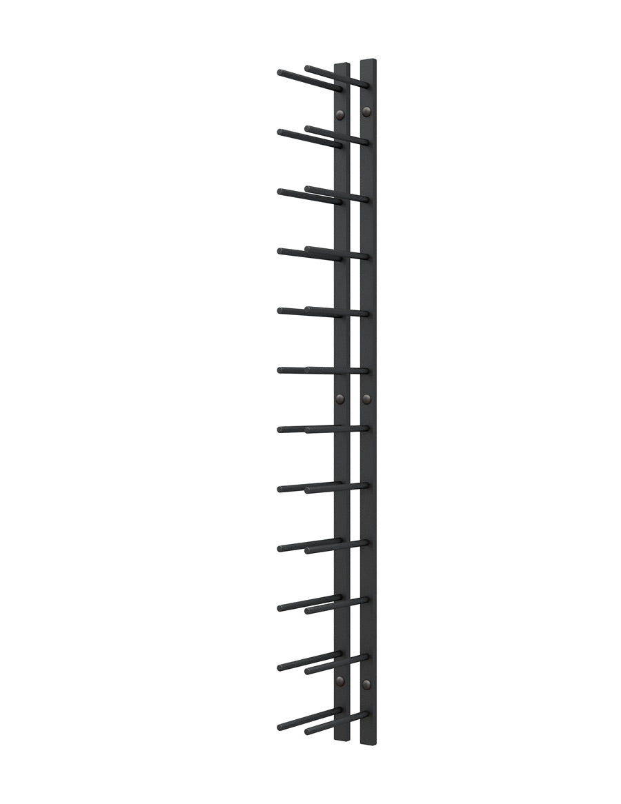 4FT Metal Wine Rack - Straight Wall Rails