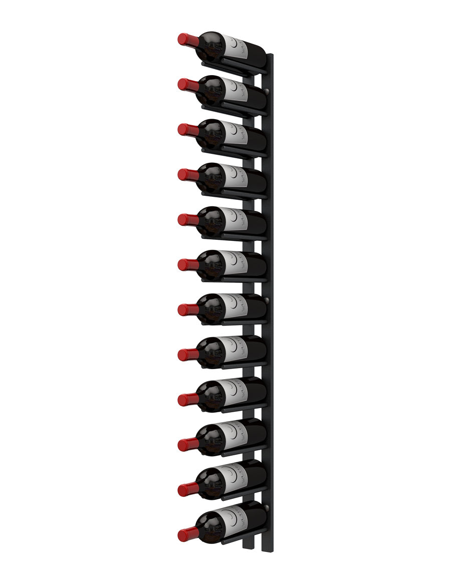 4FT Metal Wine Rack - Straight Wall Rails