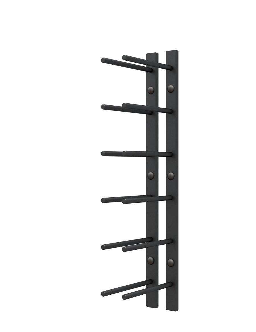 2FT Metal Wine Rack - Straight Wall Rails