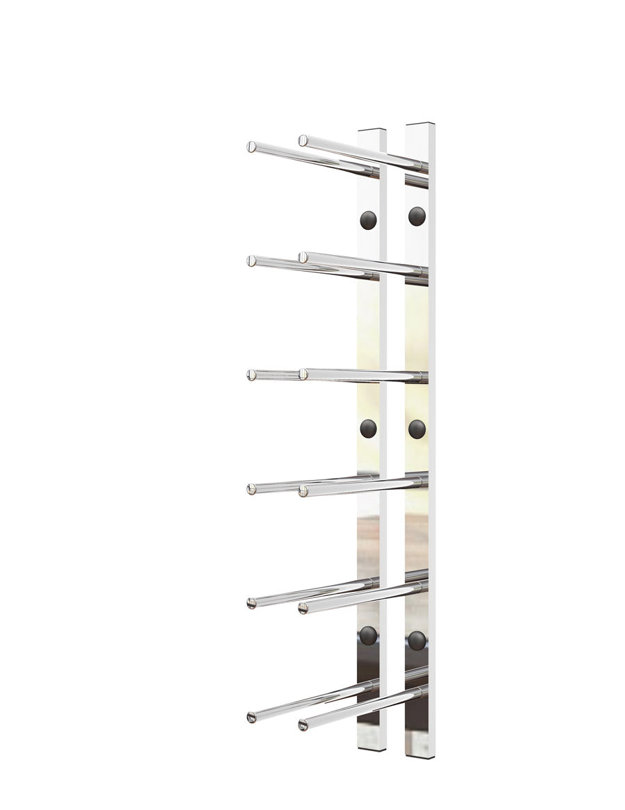 2FT Metal Wine Rack - Straight Wall Rails