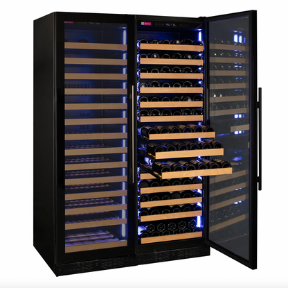 Allavino Reserva Series 326 Bottle 71" Tall Dual Zone Stainless Steel Side-by-Side Wine Refrigerator
