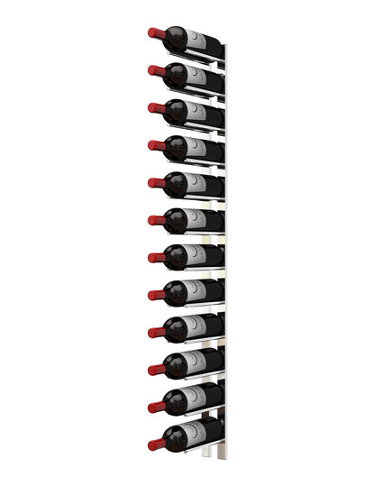 4FT Metal Wine Rack - Straight Wall Rails